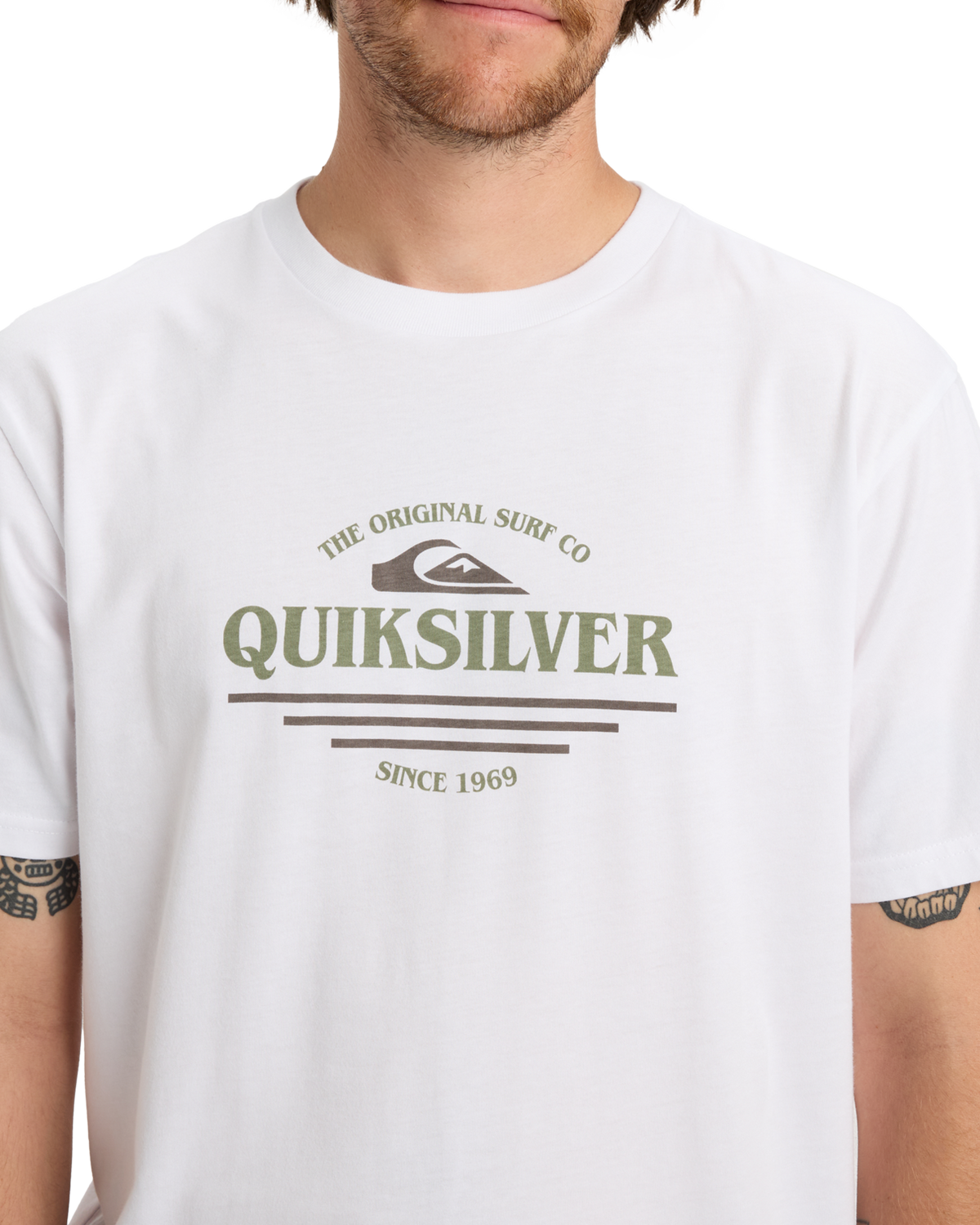 The Quiksilver Mens Type Line T-Shirt in White