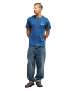 The Quiksilver Mens Mini Logo T-Shirt in Dark Denim