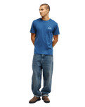 The Quiksilver Mens Mini Logo T-Shirt in Dark Denim