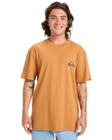 The Quiksilver Mens EV Mini Logo T-Shirt in Almond