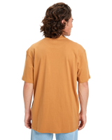 The Quiksilver Mens EV Mini Logo T-Shirt in Almond