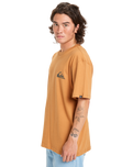 The Quiksilver Mens EV Mini Logo T-Shirt in Almond