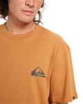 The Quiksilver Mens EV Mini Logo T-Shirt in Almond