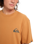 The Quiksilver Mens EV Mini Logo T-Shirt in Almond