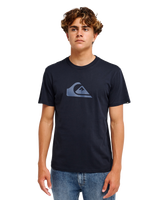 The Quiksilver Mens EV Comp Logo T-Shirt in Dark Navy