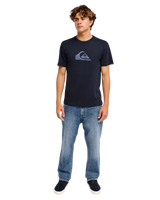 The Quiksilver Mens EV Comp Logo T-Shirt in Dark Navy