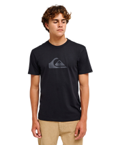 The Quiksilver Mens EV Comp Logo T-Shirt in Black