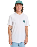 The Quiksilver Mens EV Moon Run T-Shirt in White