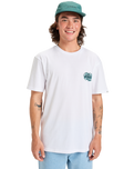 The Quiksilver Mens EV Moon Run T-Shirt in White