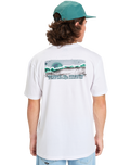 The Quiksilver Mens EV Moon Run T-Shirt in White