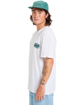 The Quiksilver Mens EV Moon Run T-Shirt in White
