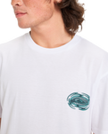 The Quiksilver Mens EV Moon Run T-Shirt in White