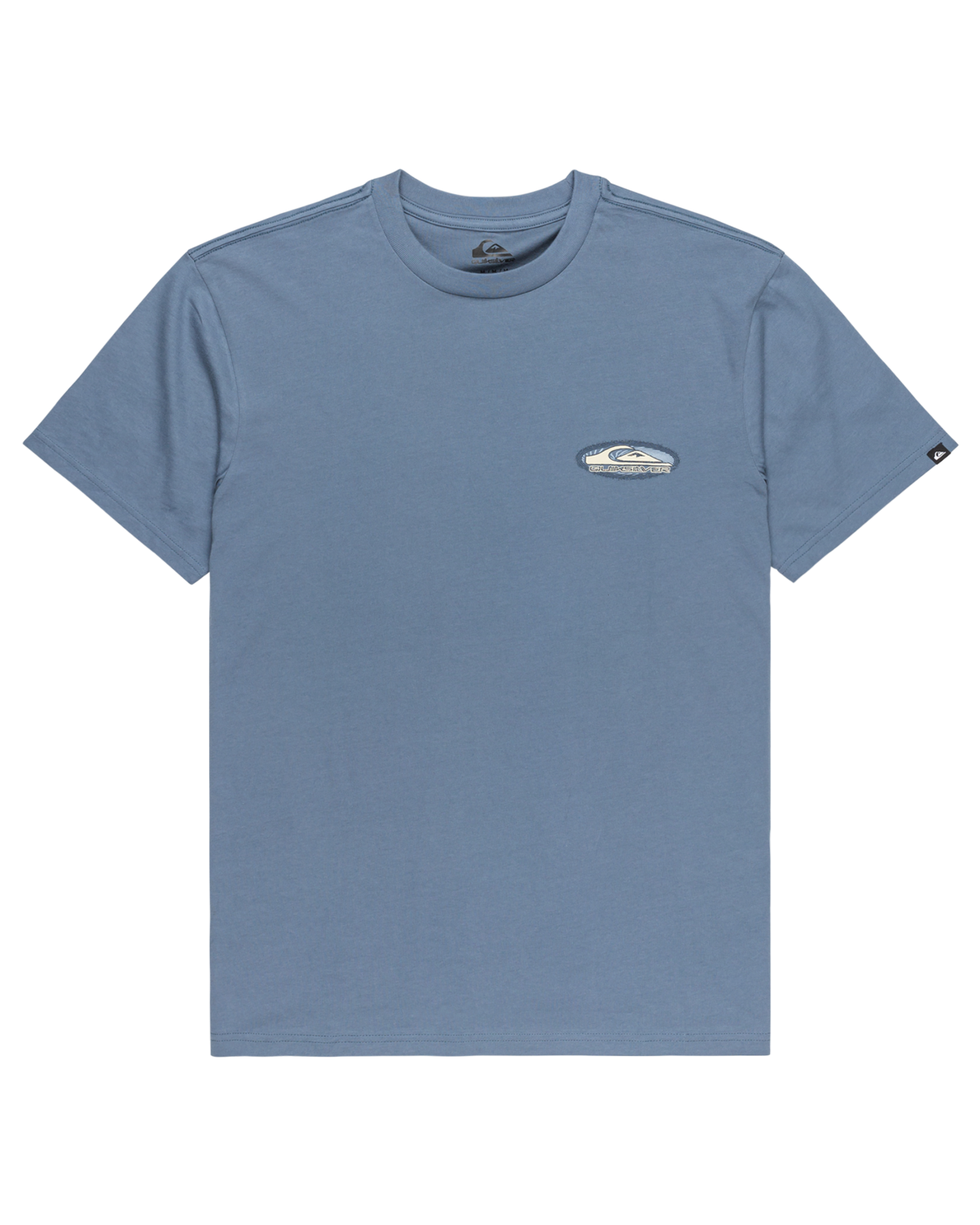 The Quiksilver Mens EVO Border Lines T-Shirt in China Blue