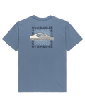 The Quiksilver Mens EVO Border Lines T-Shirt in China Blue