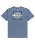 The Quiksilver Mens EVO Border Lines T-Shirt in China Blue