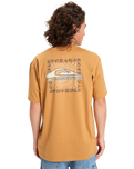 The Quiksilver EVO Border Lines T-Shirt in Almond | Available at Anns Cottage