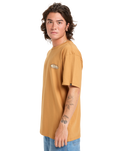 The Quiksilver EVO Border Lines T-Shirt in Almond | Available at Anns Cottage