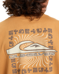 The Quiksilver EVO Border Lines T-Shirt in Almond | Available at Anns Cottage