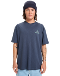 The Quiksilver Mens CL Soul Maze T-Shirt in Dark Navy