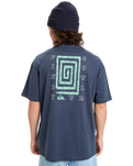 The Quiksilver Mens CL Soul Maze T-Shirt in Dark Navy