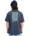 The Quiksilver Mens CL Soul Maze T-Shirt in Dark Navy