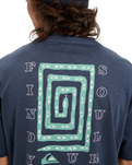 The Quiksilver Mens CL Soul Maze T-Shirt in Dark Navy