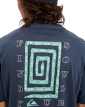 The Quiksilver Mens CL Soul Maze T-Shirt in Dark Navy