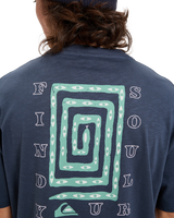 The Quiksilver Mens CL Soul Maze T-Shirt in Dark Navy