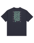 The Quiksilver Mens CL Soul Maze T-Shirt in Dark Navy