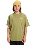 The Quiksilver Mens PTO Sun Flow T-Shirt in Loden Green