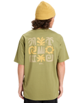 The Quiksilver Mens PTO Sun Flow T-Shirt in Loden Green