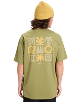 The Quiksilver Mens PTO Sun Flow T-Shirt in Loden Green