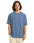 The Quiksilver Mens Salt Water T-Shirt in China Blue