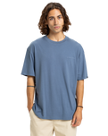 The Quiksilver Mens Salt Water T-Shirt in China Blue