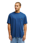 The Quiksilver Mens Salt Water Pocket T-Shirt in Dark Denim