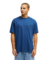 The Quiksilver Mens Salt Water Pocket T-Shirt in Dark Denim