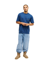 The Quiksilver Mens Salt Water Pocket T-Shirt in Dark Denim