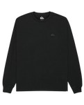 The Quiksilver Mens Salt Water Long Sleeve T-Shirt in Black