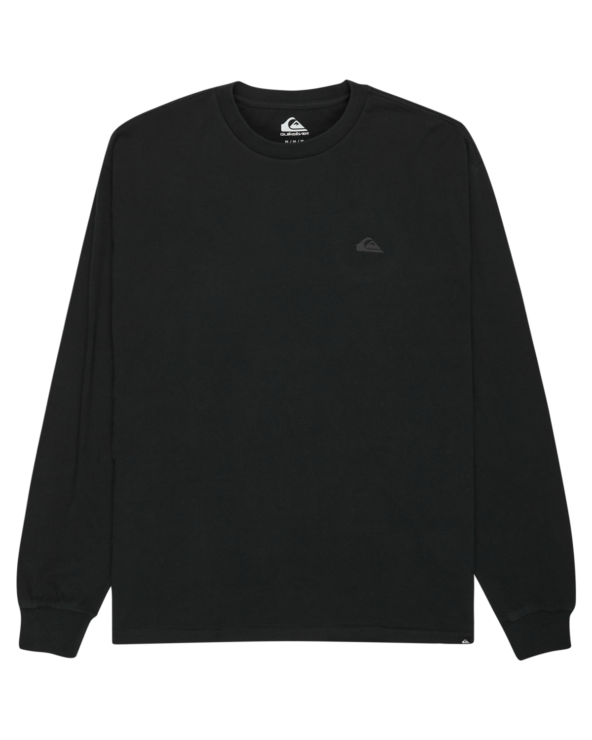 The Quiksilver Mens Salt Water Long Sleeve T-Shirt in Black