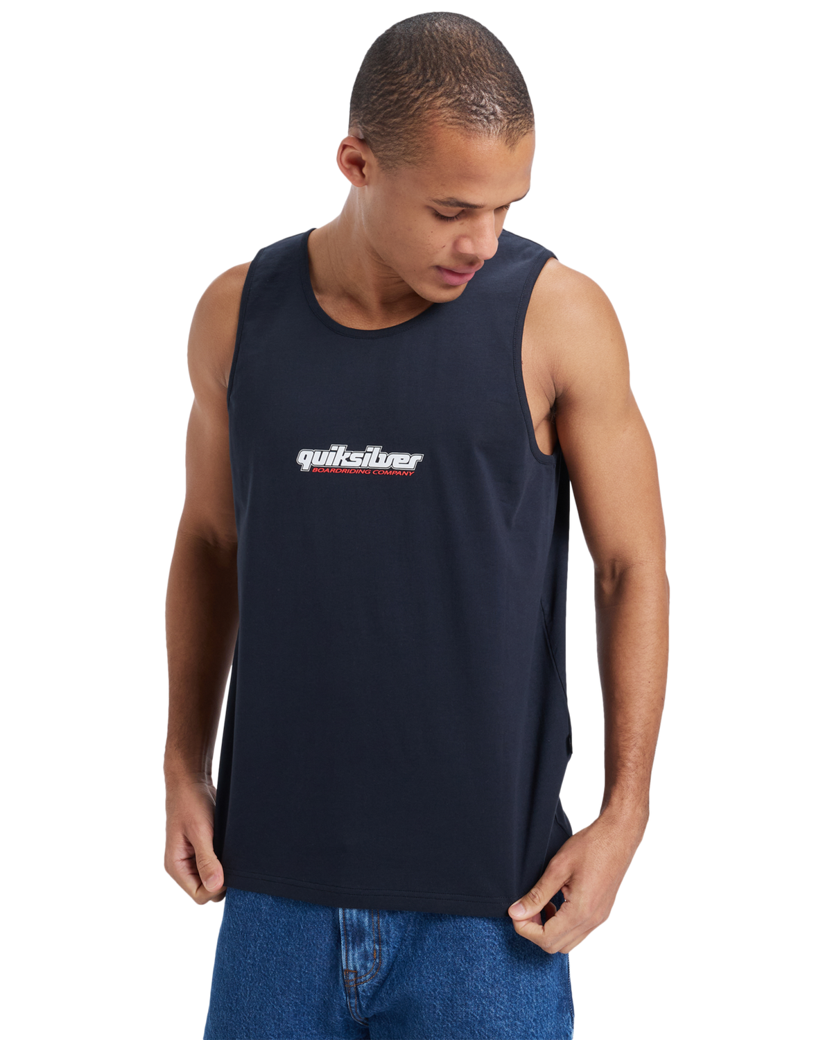 The Quiksilver Mens Archive Mix Vest in Black