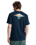 The Quiksilver Mens Dawn T-Shirt in Dark Navy