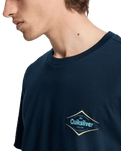 The Quiksilver Mens Dawn T-Shirt in Dark Navy
