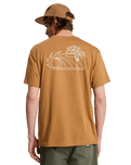 The Quiksilver Mens Bliss Point T-Shirt in Tobacco Brown