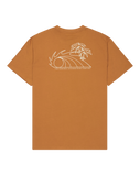 The Quiksilver Mens Bliss Point T-Shirt in Tobacco Brown
