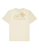 The Quiksilver Mens Bliss Point T-Shirt in Bone White