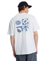 The Quiksilver Mens EVO Blossom Of Peace T-Shirt in Snow White