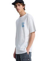 The Quiksilver Mens EVO Blossom Of Peace T-Shirt in Snow White