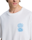 The Quiksilver Mens EVO Blossom Of Peace T-Shirt in Snow White
