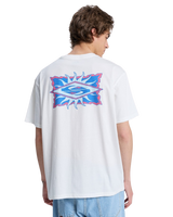 The Quiksilver Mens EV Starfish Stamp T‑Shirt in Snow White