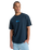 The Quiksilver Mens Flowers Surfing T-Shirt in Dark Navy